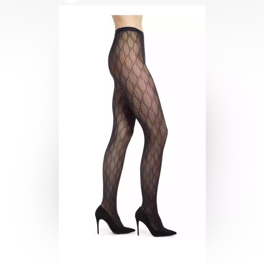 Brand New Authentic Gucci Supremelis GG Logo Tights- large